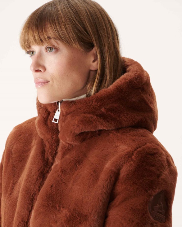 Jott UK Extreme Cold Reversible Down Jacket Caramel Gala