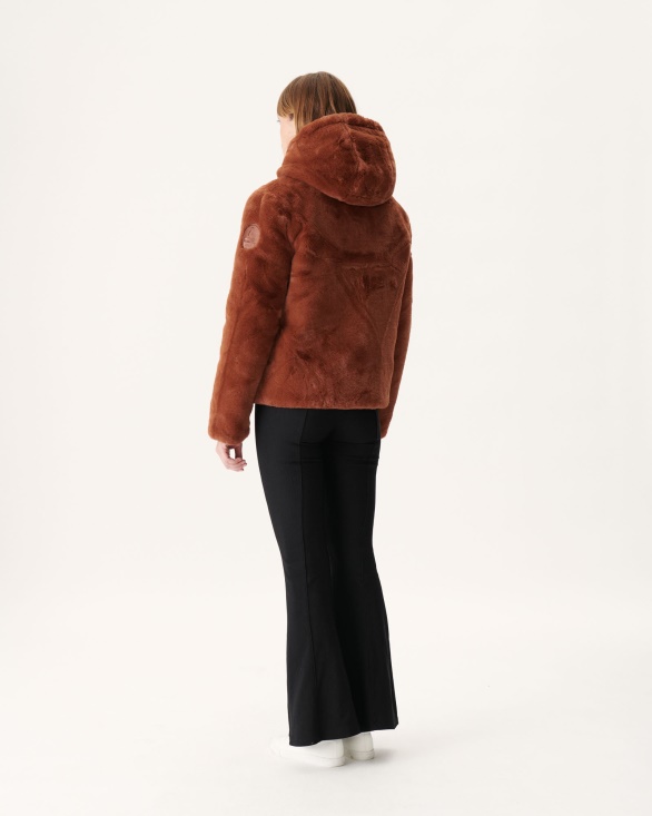 Jott UK Extreme Cold Reversible Down Jacket Caramel Gala