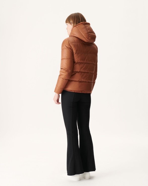 Jott UK Extreme Cold Reversible Down Jacket Caramel Gala