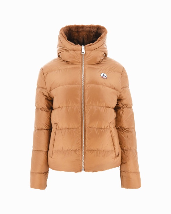 Jott UK Extreme Cold Reversible Down Jacket Caramel Gala