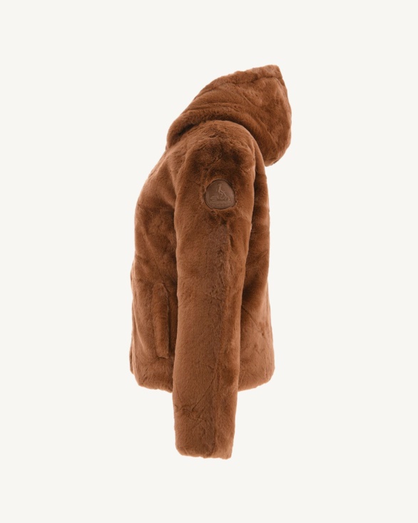 Jott UK Extreme Cold Reversible Down Jacket Caramel Gala
