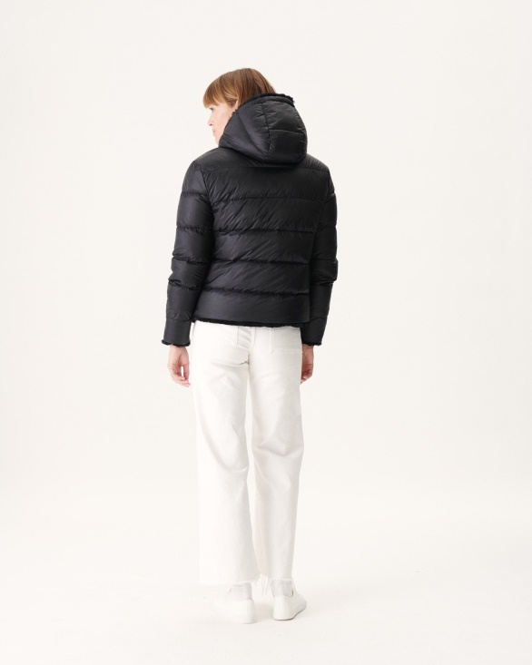 Extreme Cold Reversible Down Jacket Noir Gala Jott UK