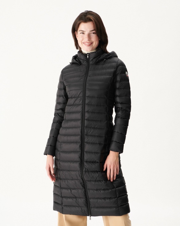 Jott UK Long And Light Down Jacket Noir Laurie