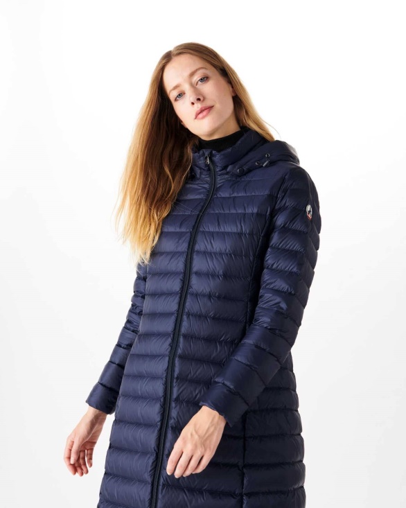 Long And Light Down Jacket Marine Laurie Jott UK