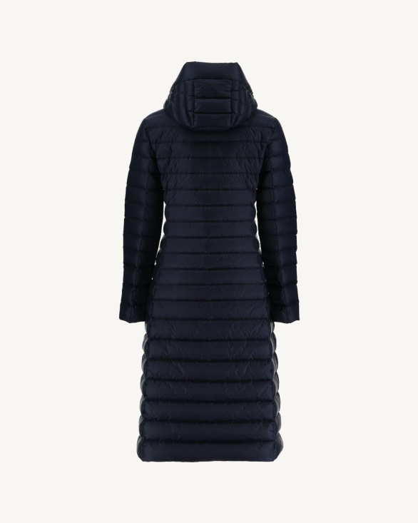 Long And Light Down Jacket Marine Laurie Jott UK