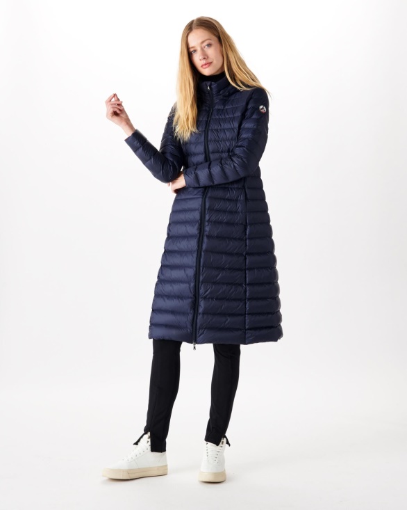 Long And Light Down Jacket Marine Laurie Jott UK