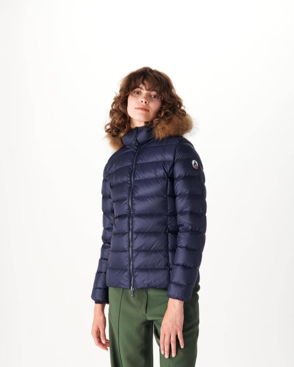 Extreme Cold Hooded Down Jacket Marine Luxe Jott UK