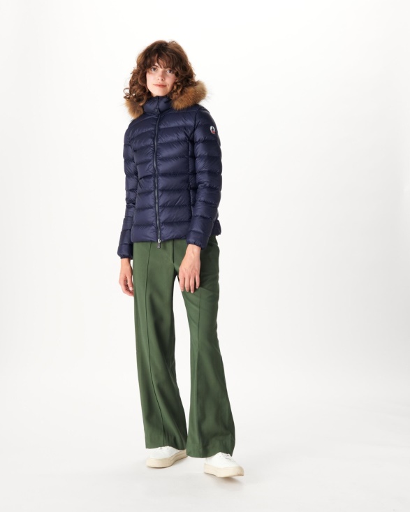 Extreme Cold Hooded Down Jacket Marine Luxe Jott UK