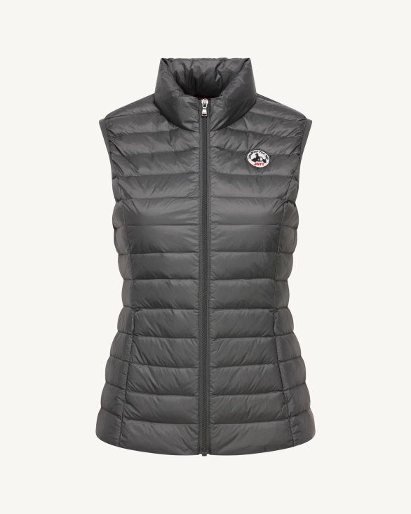 Light Sleeveless Down Jacket Anthracite Seda Jott UK