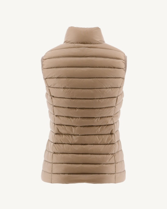 Jott UK Light Sleeveless Down Jacket Beige Seda