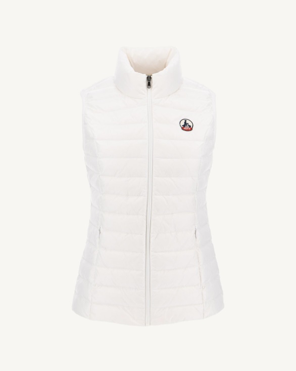Light Sleeveless Down Jacket Blanc Seda Jott UK