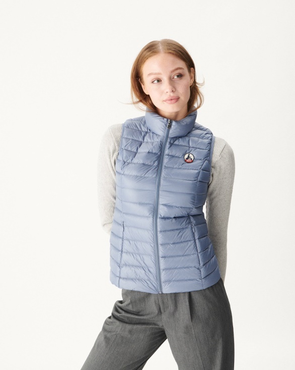 Jott UK Light Sleeveless Down Jacket Blue Delave Seda