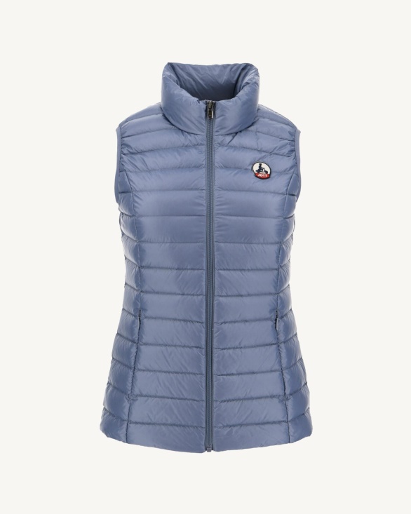 Jott UK Light Sleeveless Down Jacket Blue Delave Seda