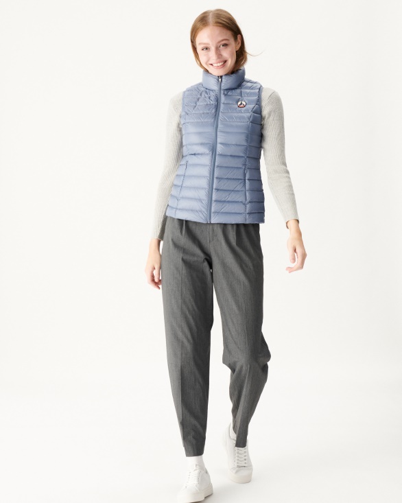 Jott UK Light Sleeveless Down Jacket Blue Delave Seda