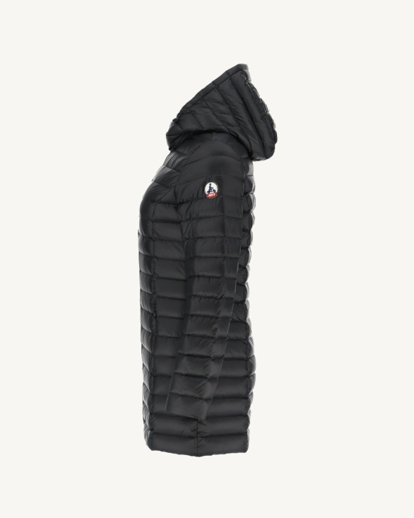 Jott UK Hooded Down Jacket Noir Nour