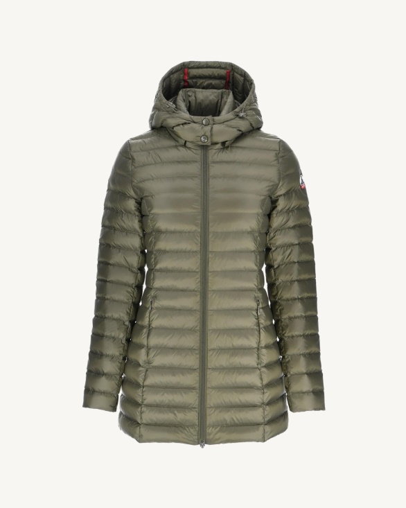 Hooded Down Jacket Army Nour Jott UK