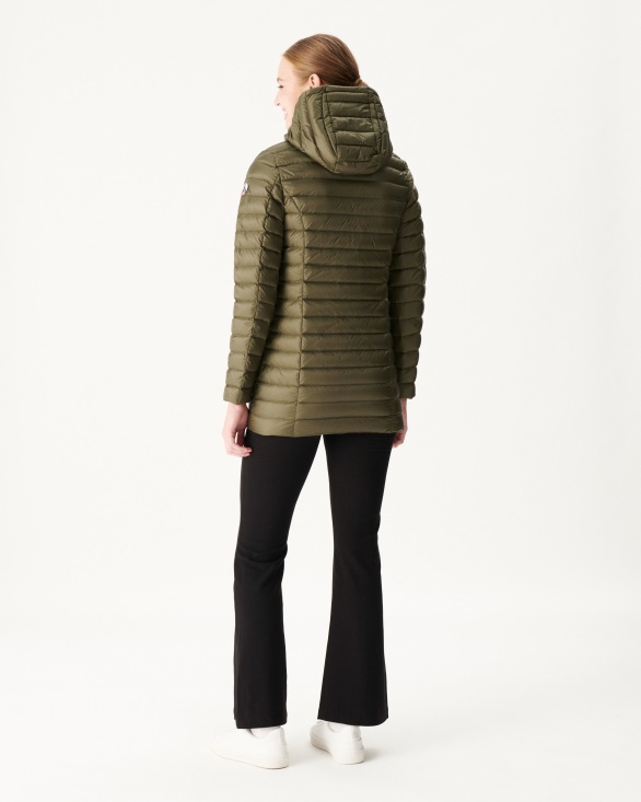Hooded Down Jacket Army Nour Jott UK