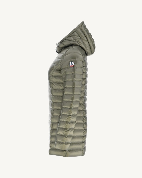Hooded Down Jacket Army Nour Jott UK