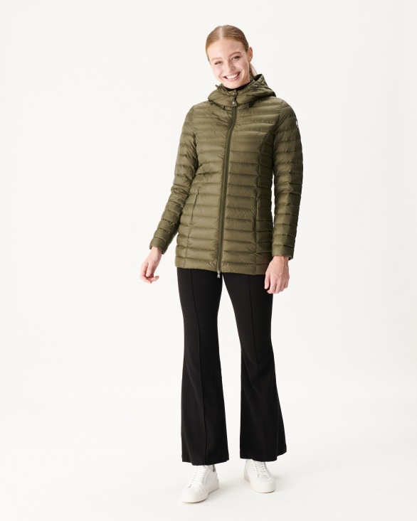 Hooded Down Jacket Army Nour Jott UK