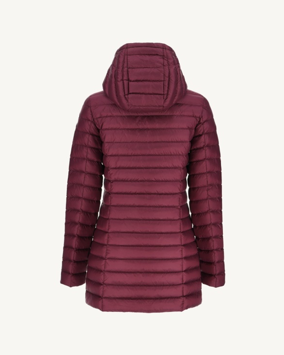 Jott UK Hooded Down Jacket Aubergine Nour