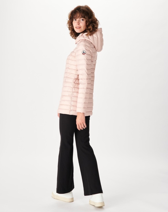 Jott UK Hooded Down Jacket Rose Pale Nour