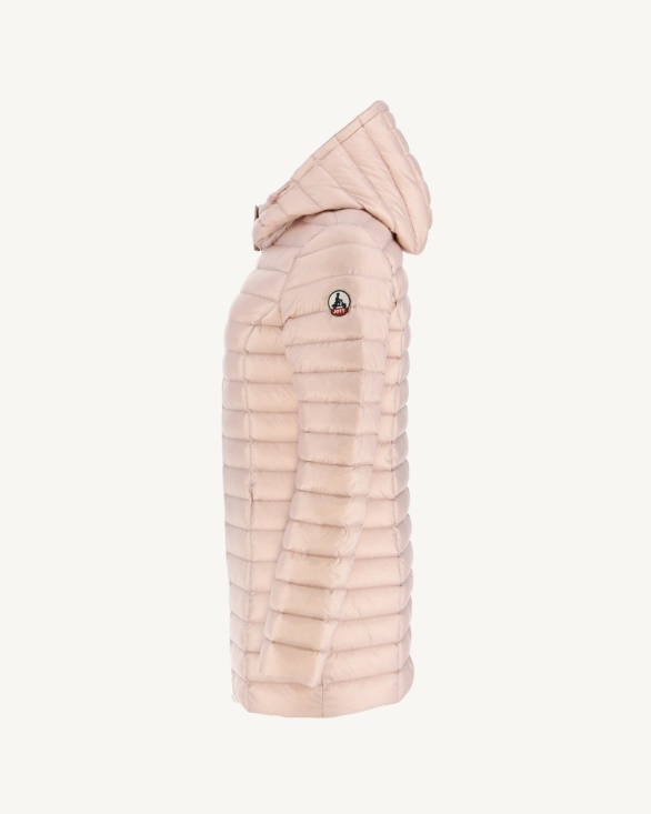 Jott UK Hooded Down Jacket Rose Pale Nour
