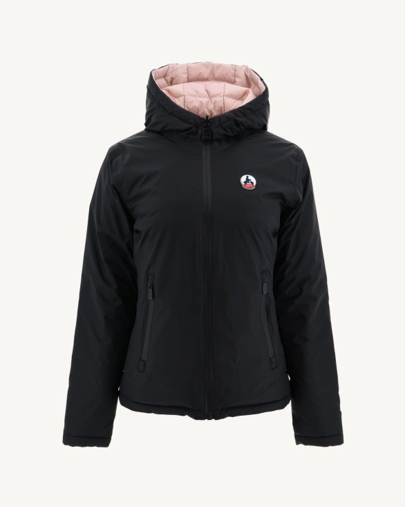 Jott UK Reversible Down Jacket Noir/Rose Pale Vienna