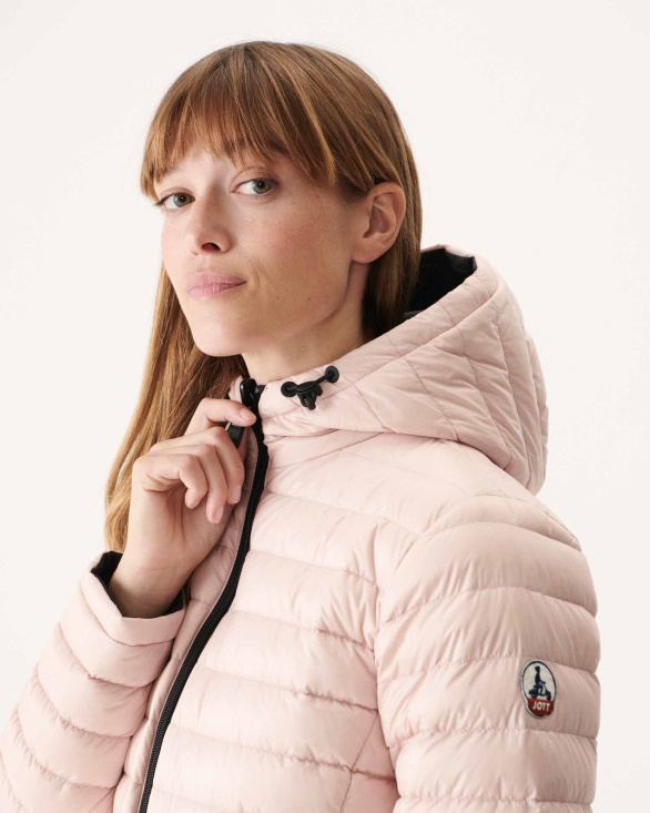 Jott UK Reversible Down Jacket Noir/Rose Pale Vienna