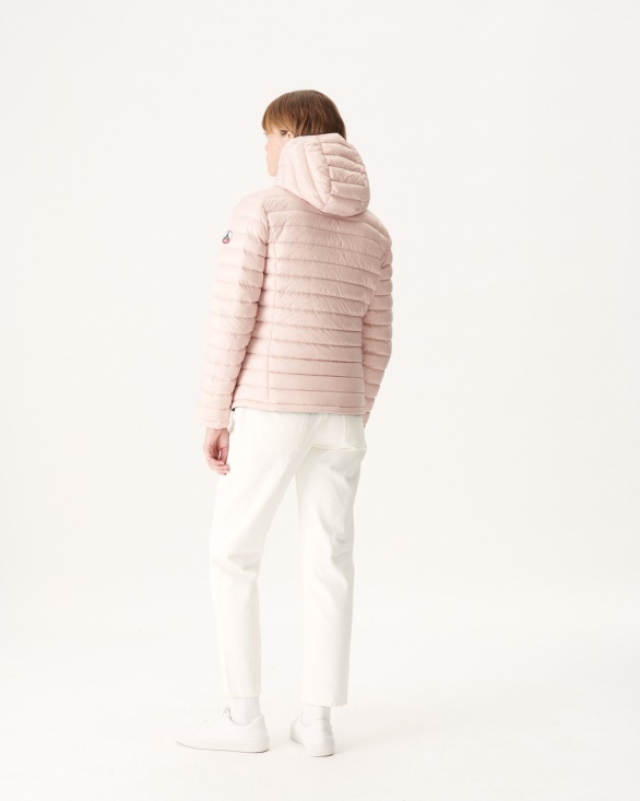 Jott UK Reversible Down Jacket Noir/Rose Pale Vienna