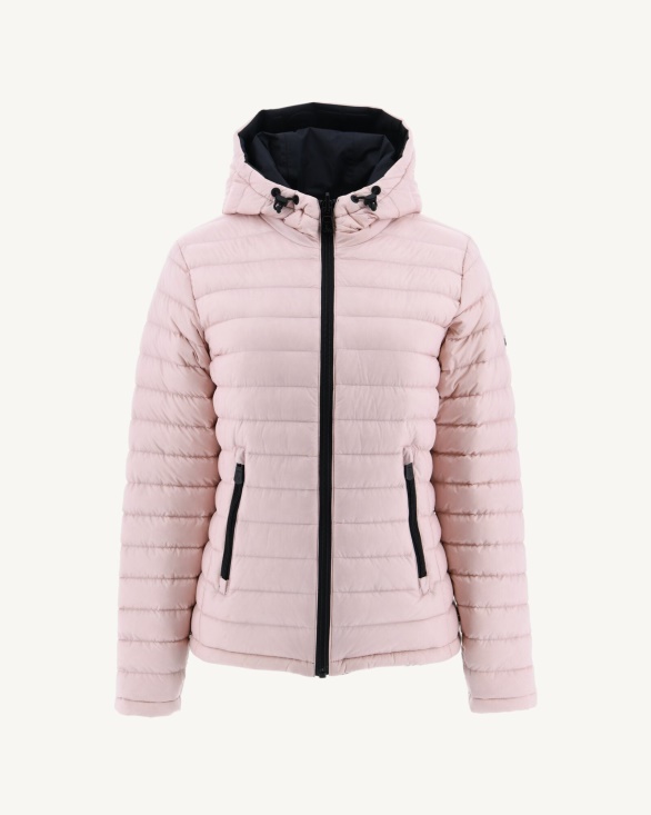 Jott UK Reversible Down Jacket Noir/Rose Pale Vienna