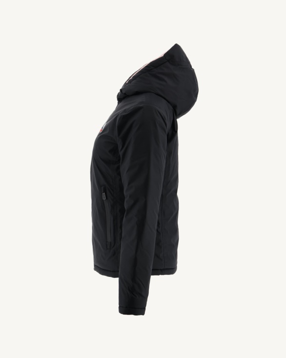 Jott UK Reversible Down Jacket Noir/Rose Pale Vienna
