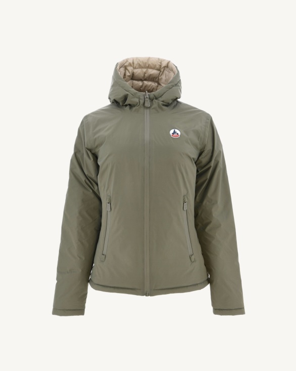 Reversible Down Jacket Army/Beige Vienna Jott UK