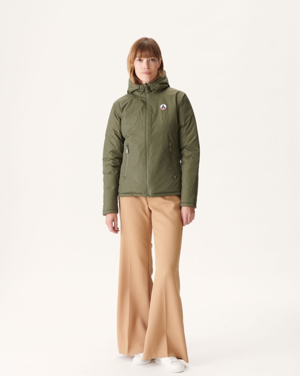 Reversible Down Jacket Army/Beige Vienna Jott UK