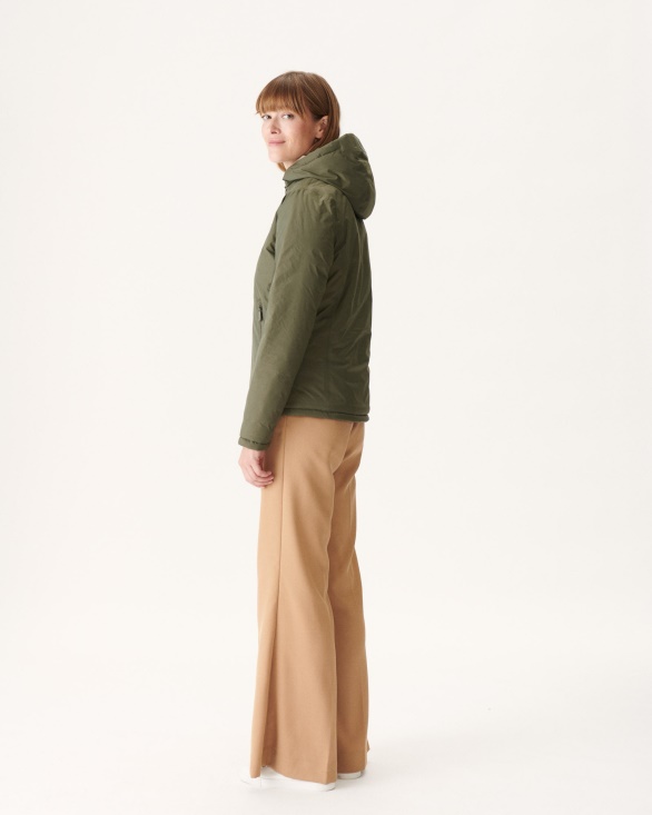 Reversible Down Jacket Army/Beige Vienna Jott UK