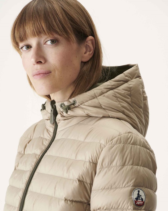 Reversible Down Jacket Army/Beige Vienna Jott UK