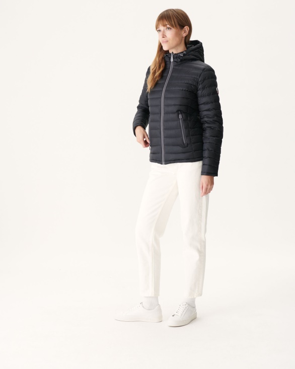 Jott UK Reversible Down Jacket Noir Vienna
