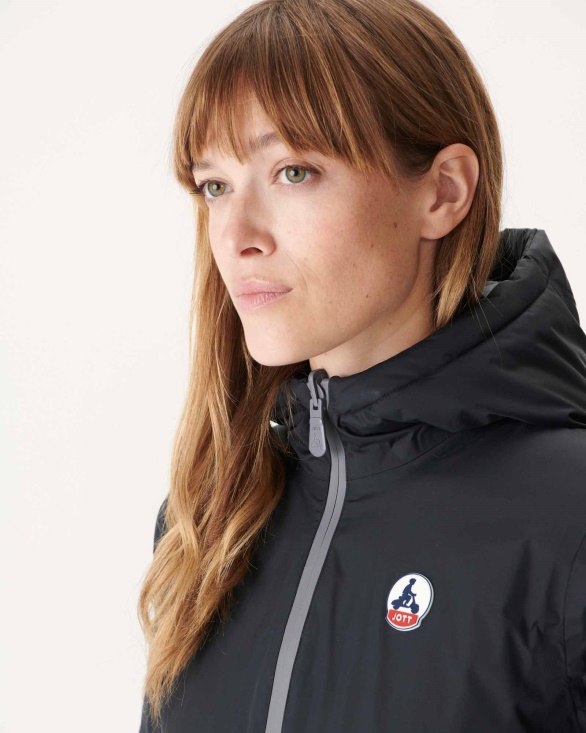 Jott UK Reversible Down Jacket Noir Vienna