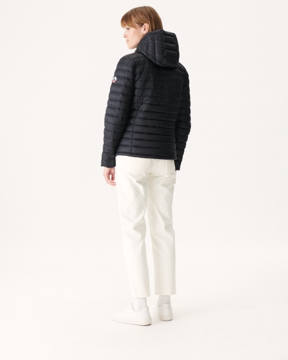 Jott UK Reversible Down Jacket Noir Vienna