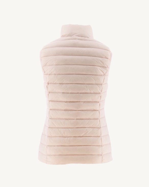 Jott UK Light Sleeveless Down Jacket Soft Pink Seda