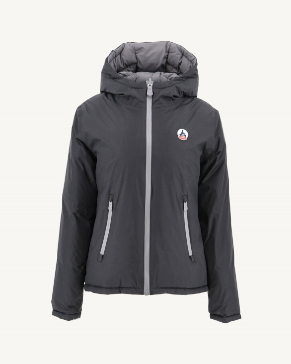 Extreme Cold Reversible Down Jacket Noir/Anthracite Victoria Jott UK