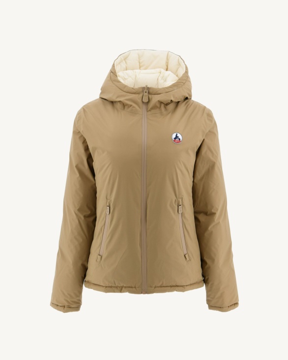 Jott UK Extreme Cold Reversible Down Jacket Beige/Ecru Victoria