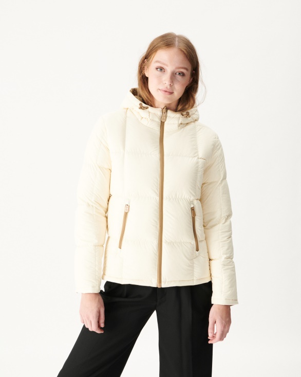 Jott UK Extreme Cold Reversible Down Jacket Beige/Ecru Victoria