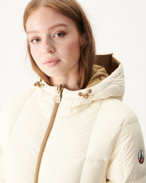 Jott UK Extreme Cold Reversible Down Jacket Beige/Ecru Victoria