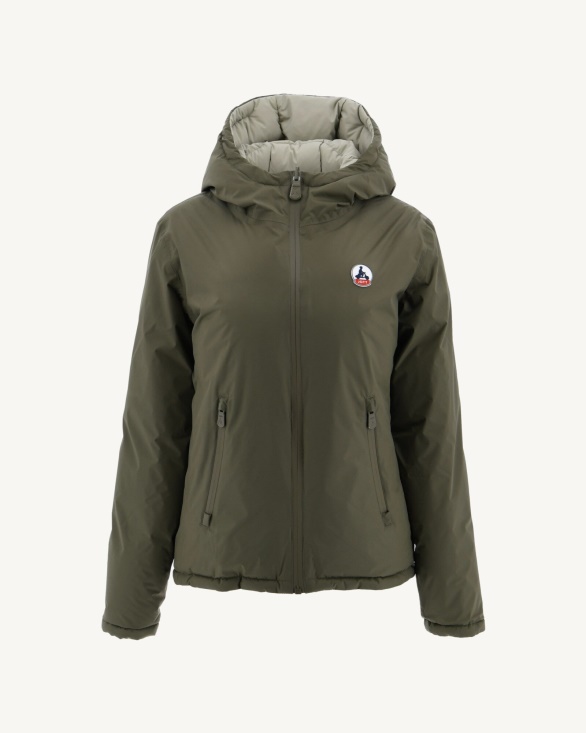 Extreme Cold Reversible Down Jacket Army/Sauge Victoria Jott UK