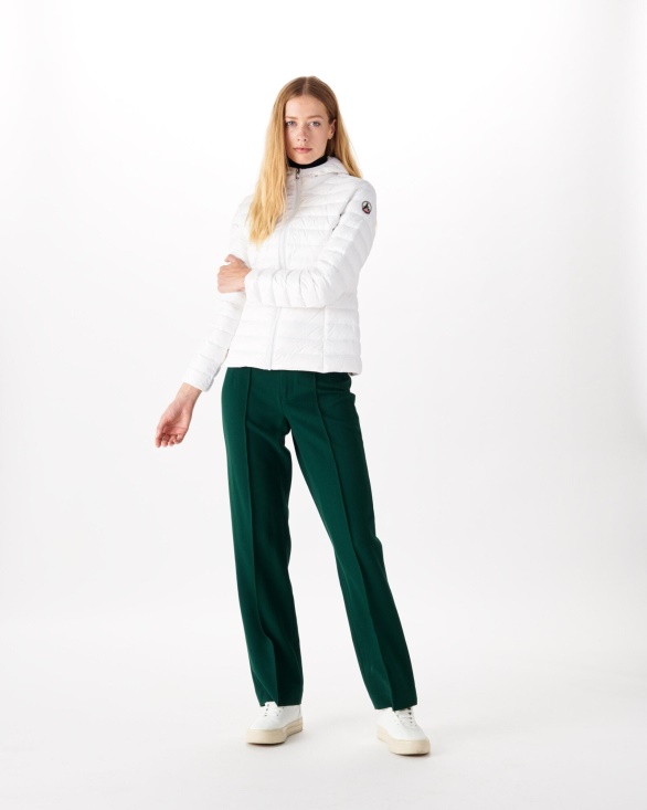 Lightweight Hooded Down Jacket Blanc Cloe Jott UK