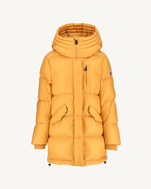 Jott UK Moutarde Extreme Cold Delhi Hooded Puffer Jacket