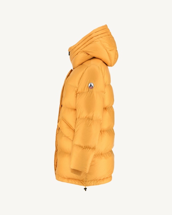 Jott UK Moutarde Extreme Cold Delhi Hooded Puffer Jacket