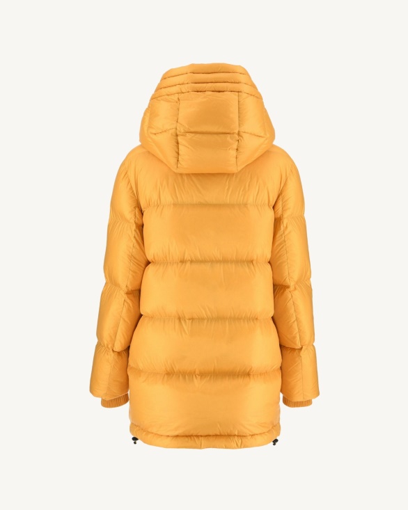 Jott UK Moutarde Extreme Cold Delhi Hooded Puffer Jacket