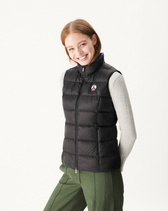 Jott UK Extreme Cold Sleeveless Down Jacket Noir Sab