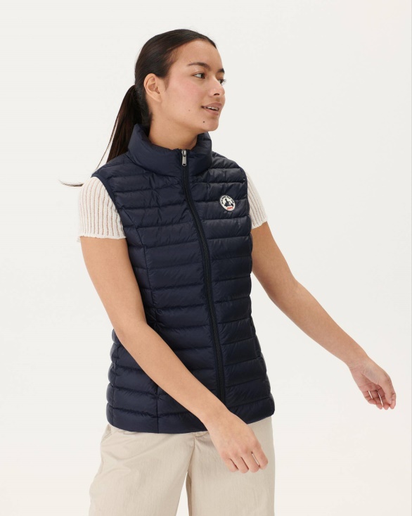 Jott UK Light Sleeveless Down Jacket Marine Seda